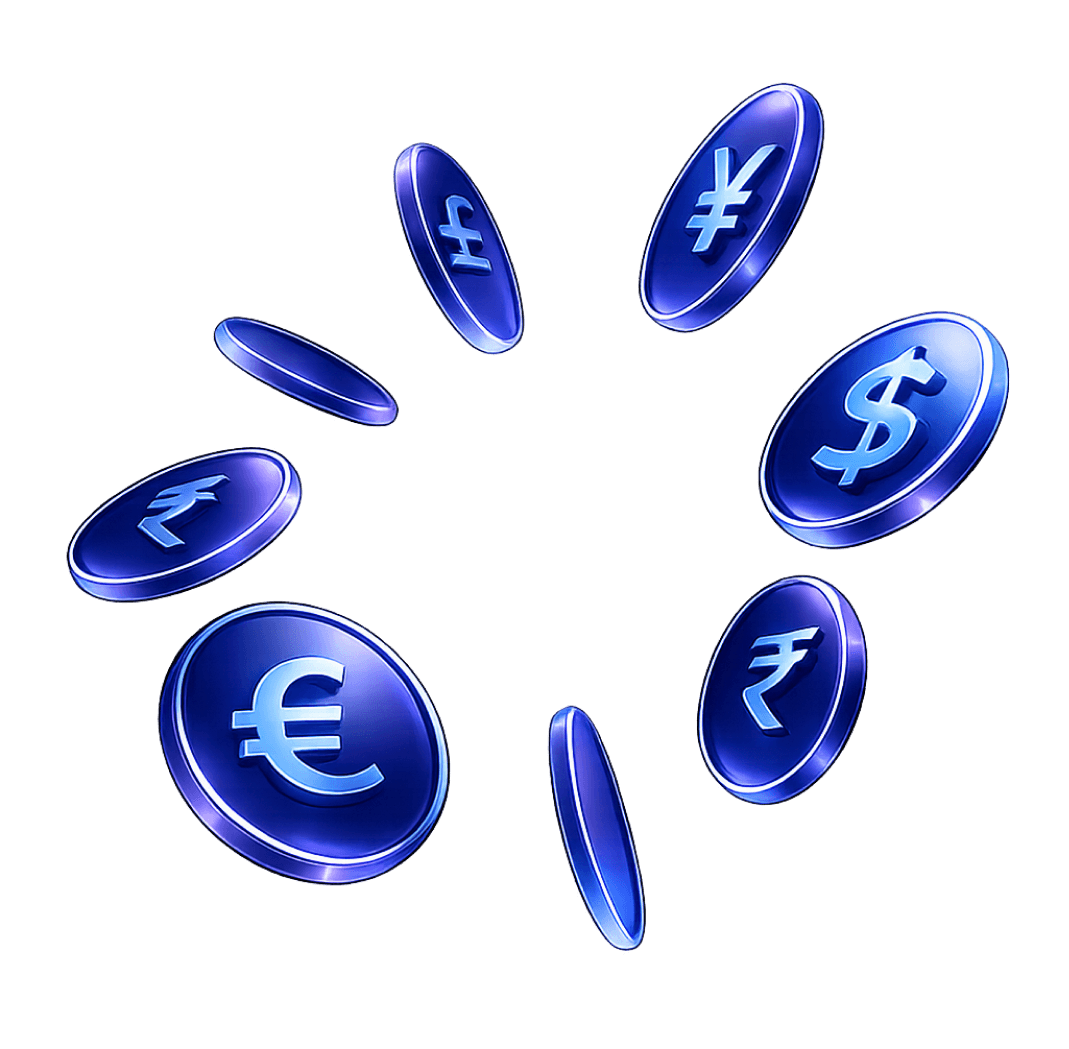 Global currency coins